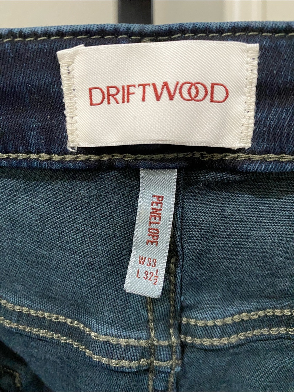 Driftwood Anthropologie Embroidered Wide-Leg Dark Blue Women’s Jeans W33” L32.5” - Picture 7 of 8